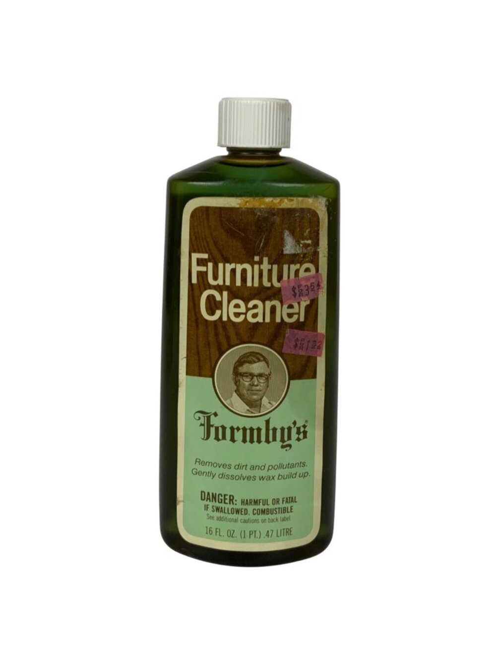 Formbys Furniture Cleaner 16 Oz Bottle Gently Removes Dirt Pollutants & Wax 1980